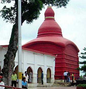 Sanctum of Trisrota Aparna Shakti Peeth
